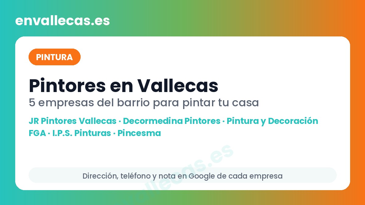 Pintores en Vallecas: 5 empresas del barrio para pintar tu casa