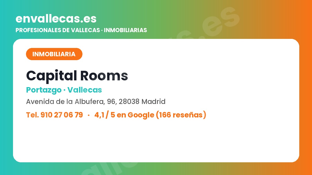 Capital Rooms, alquiler de habitaciones en Portazgo