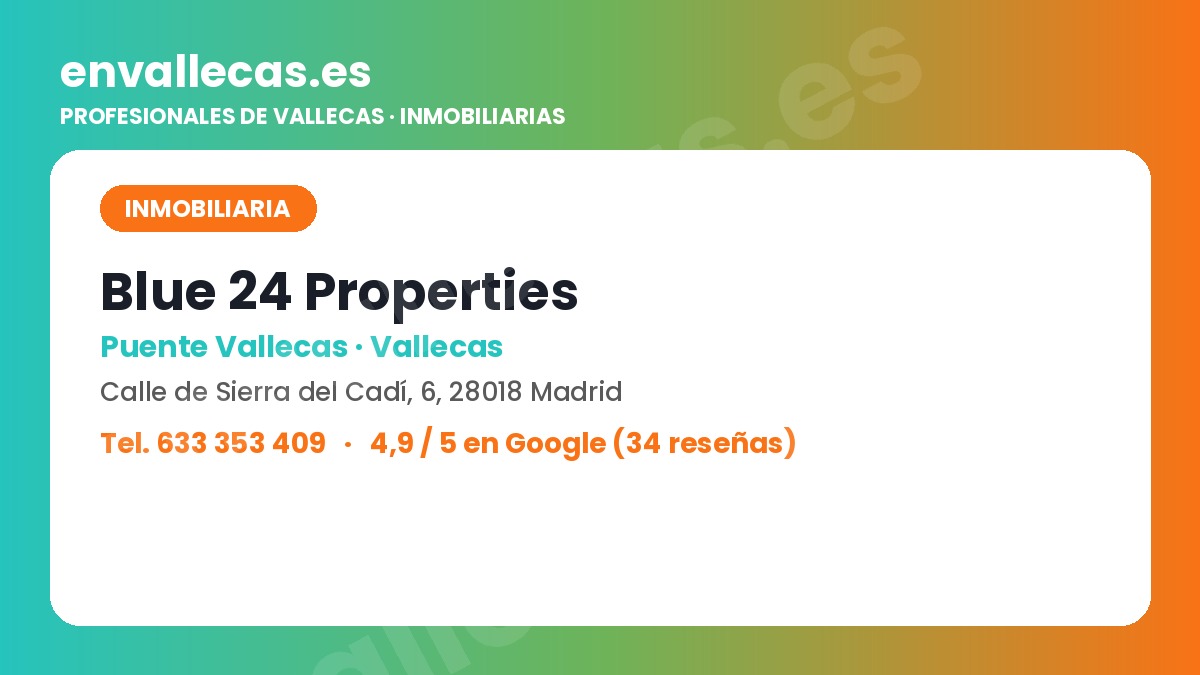 Blue 24 Properties, un 4,9 en Puente de Vallecas